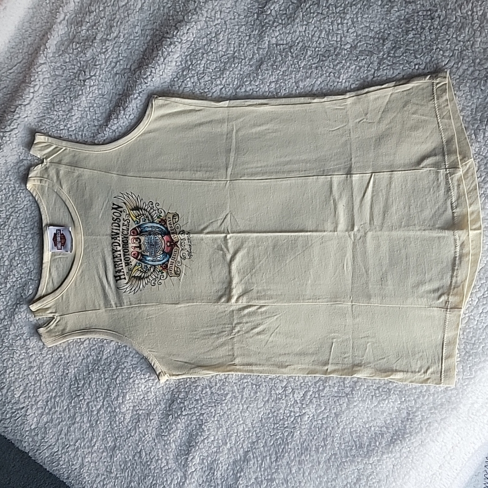 Harley Davidson Tan Tank Top